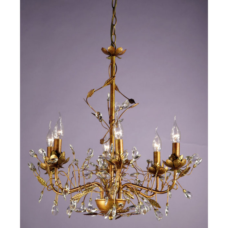 Leaf Drop 5 Light Candle Style Ceiling Chandelier Ant Brass Leaf Drop 5 Light Candle Style Ceiling Chandelier Ant Brass